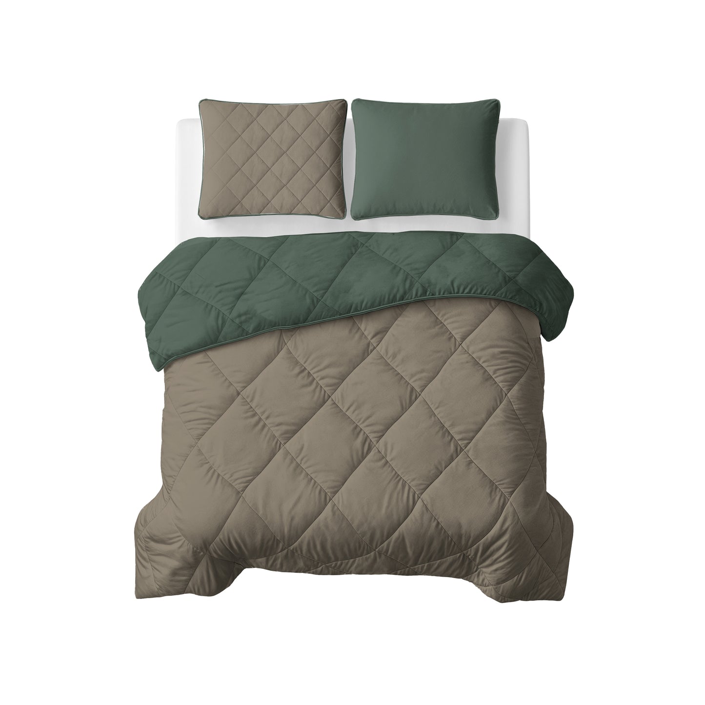 Sleeptime Lazy Dekbed Uni Grijs Met Kussenslopen