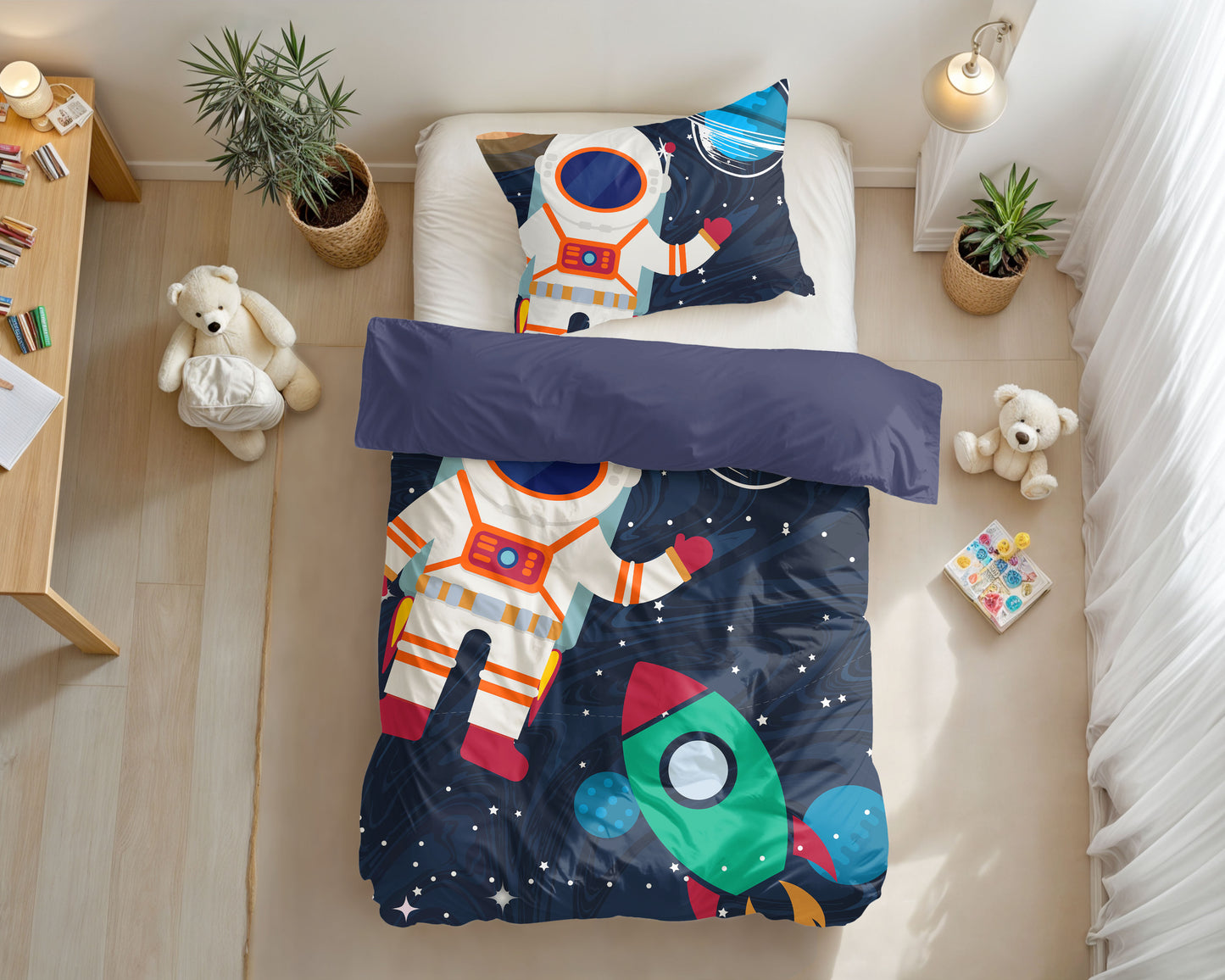 Little Monster Space man 2 Blauw