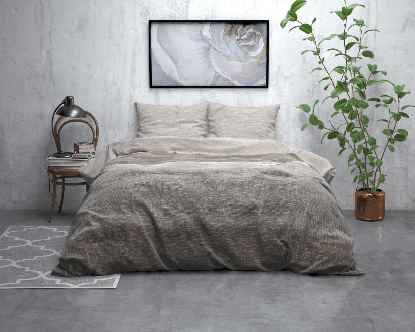 Sleeptime Flanel Stone Stripe