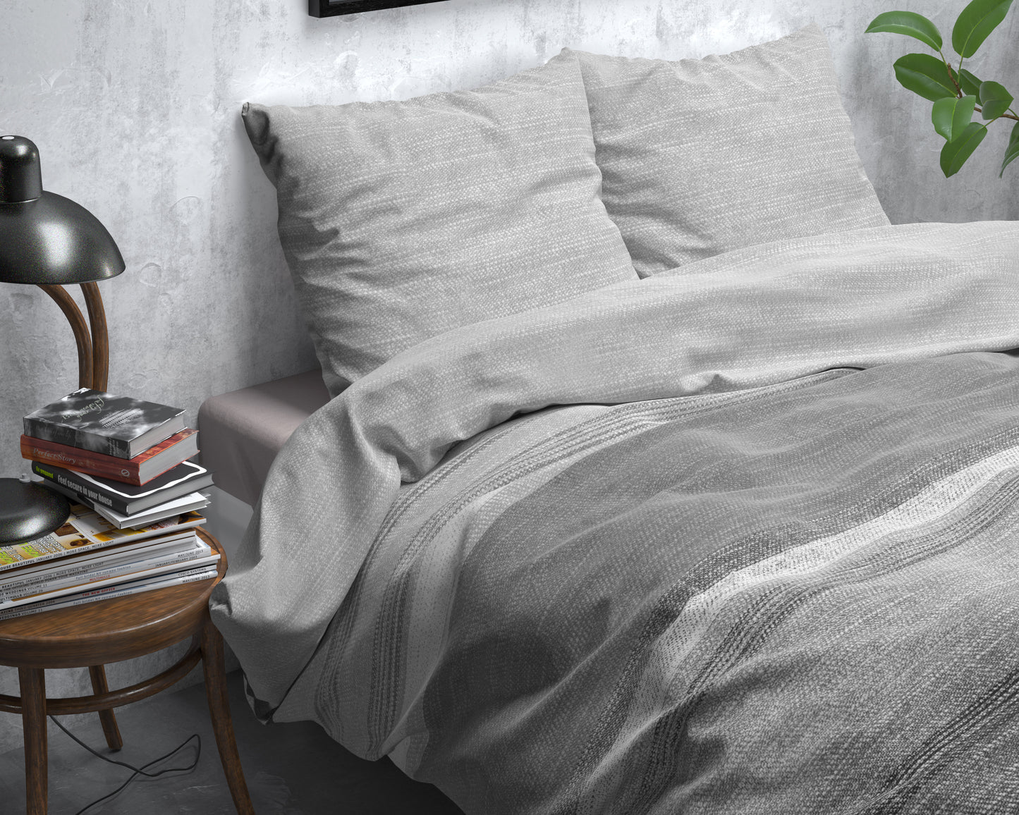 Sleeptime Flanel Stone Stripe