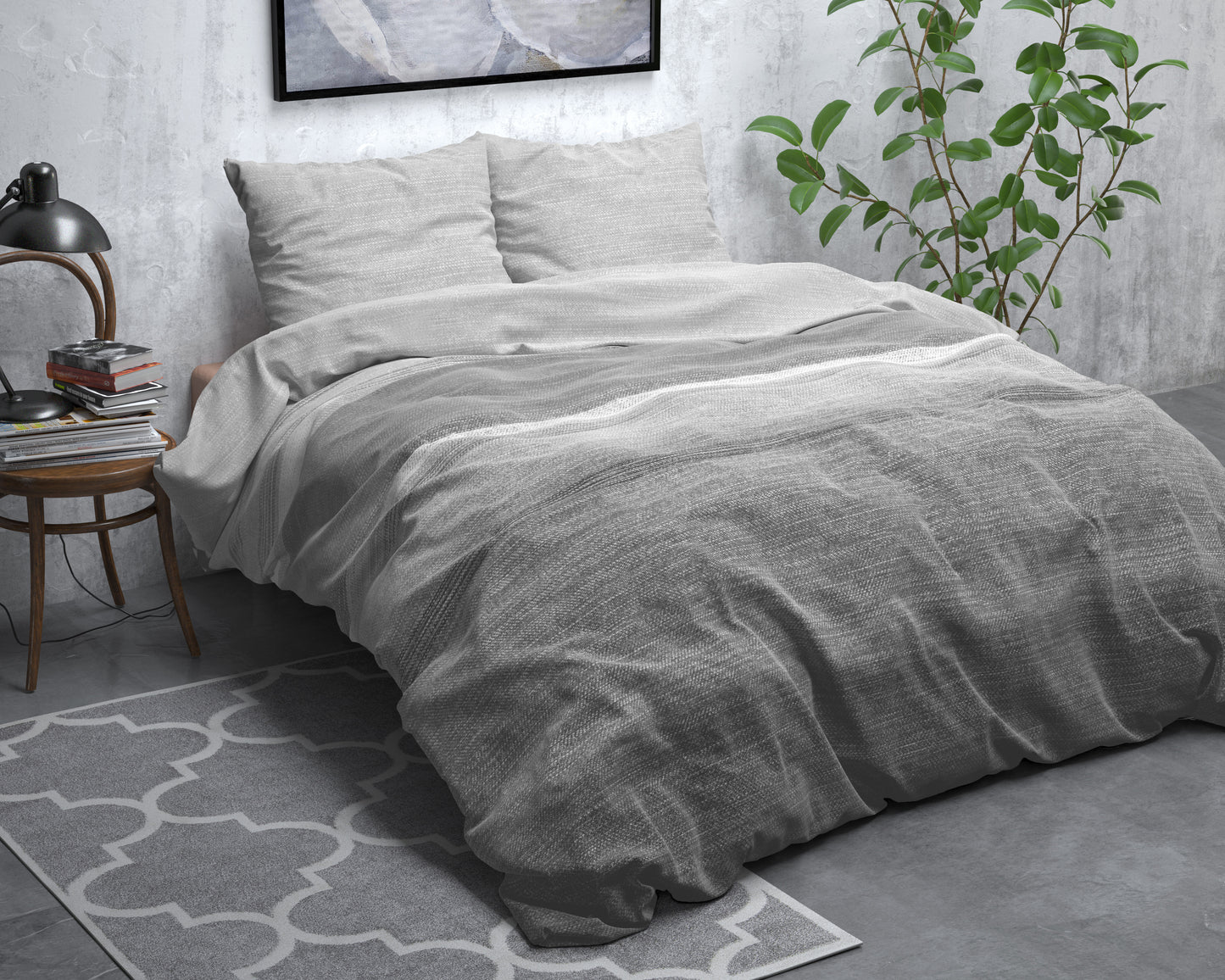 Sleeptime Flanel Stone Stripe