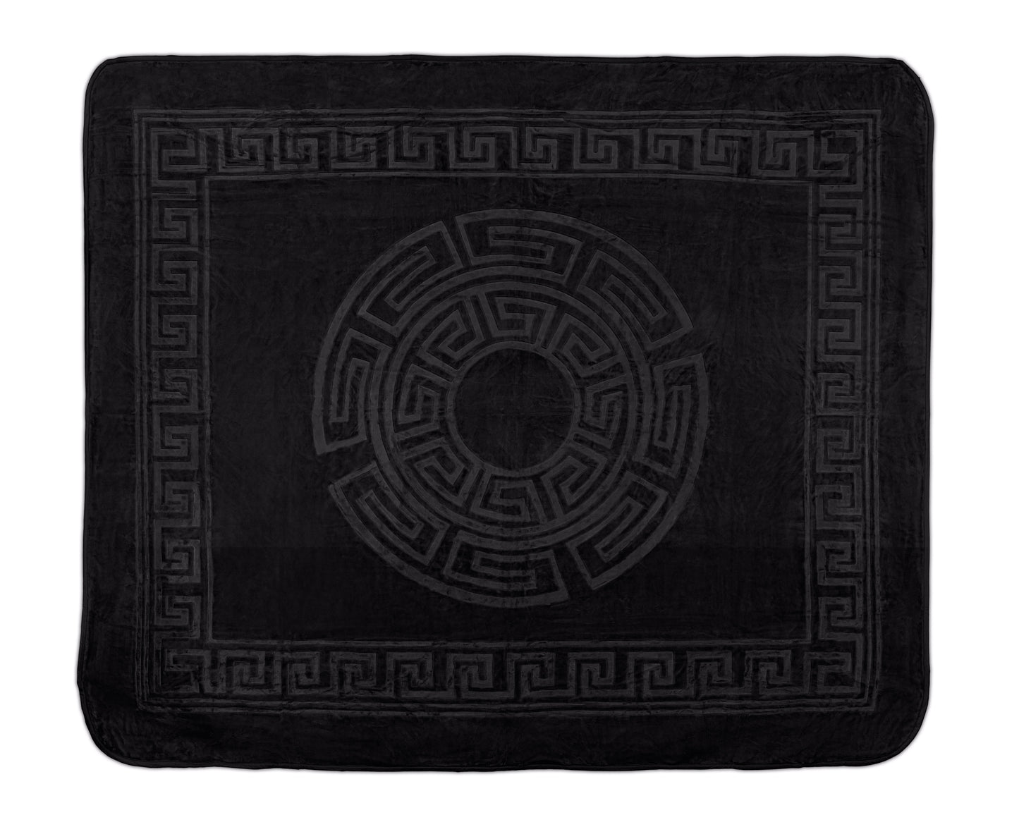 Sleeptime Embossed Zeta Deken Zwart