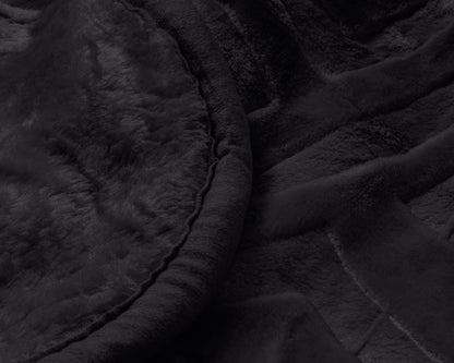 Sleeptime Embossed Zeta Deken Zwart