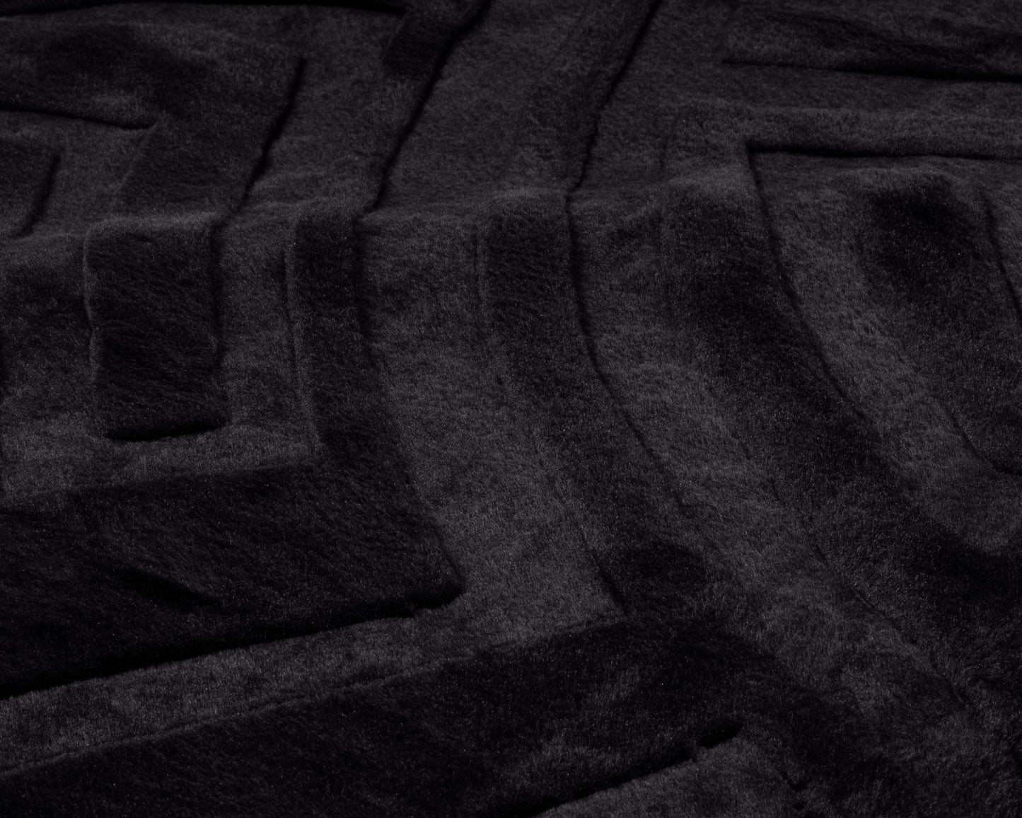 Sleeptime Embossed Zeta Deken Zwart