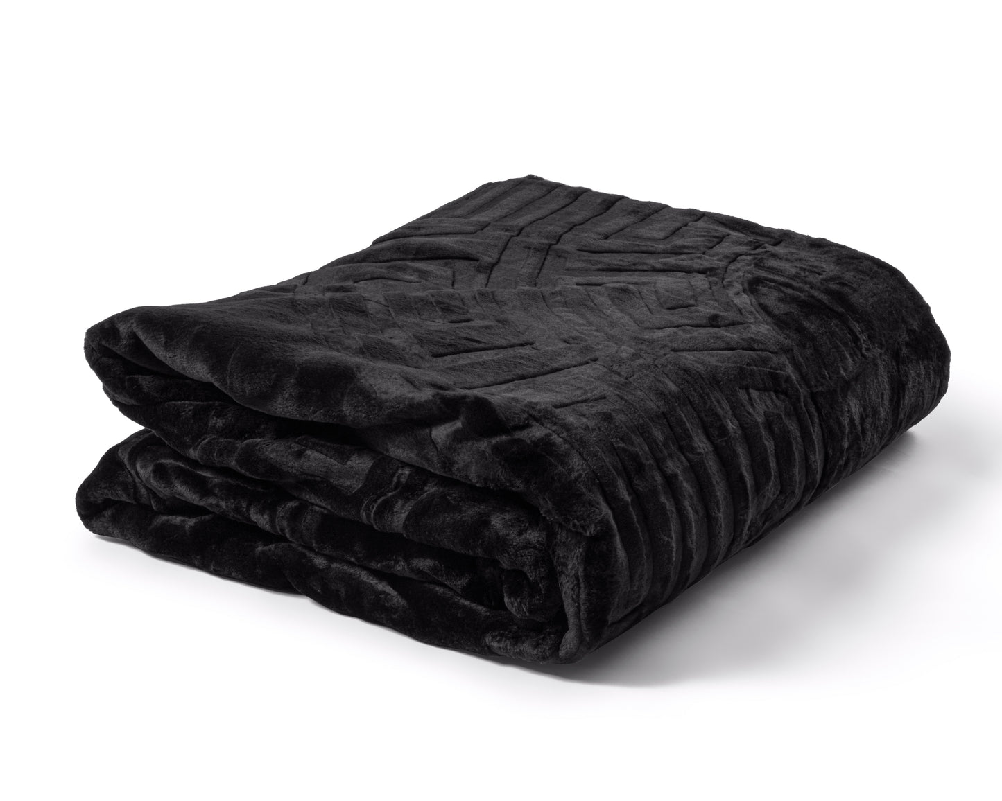 Sleeptime Embossed Zeta Deken Zwart