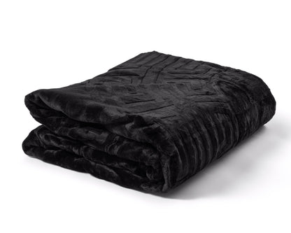 Sleeptime Embossed Zeta Deken Zwart