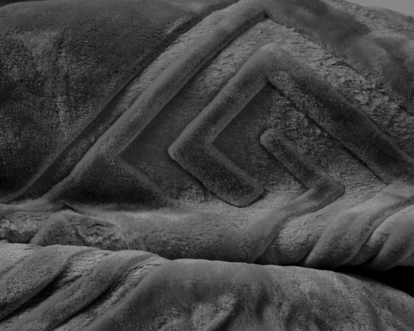 Sleeptime Embossed Zeta Deken Antraciet