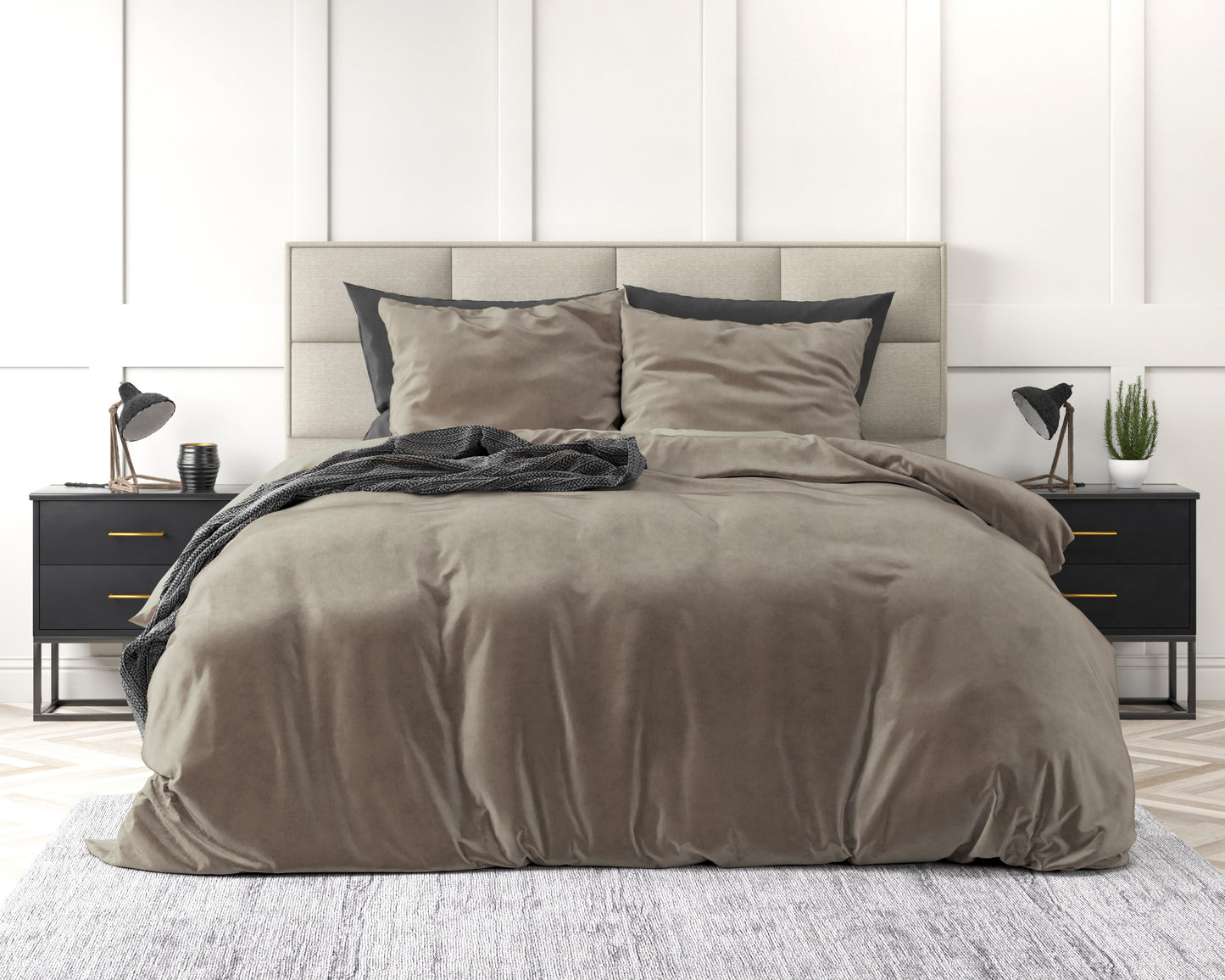 Sleeptime Velvet Uni Dekbedovertrek