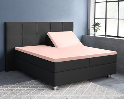 Primaviera Deluxe Splittopper Satijn Hoeslaken Roze