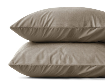 Sleeptime Velvet 2 in 1 kussenslopen Taupe