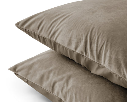 Sleeptime Velvet 2 in 1 kussenslopen Taupe