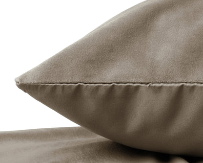 Sleeptime Velvet 2 in 1 kussenslopen Taupe