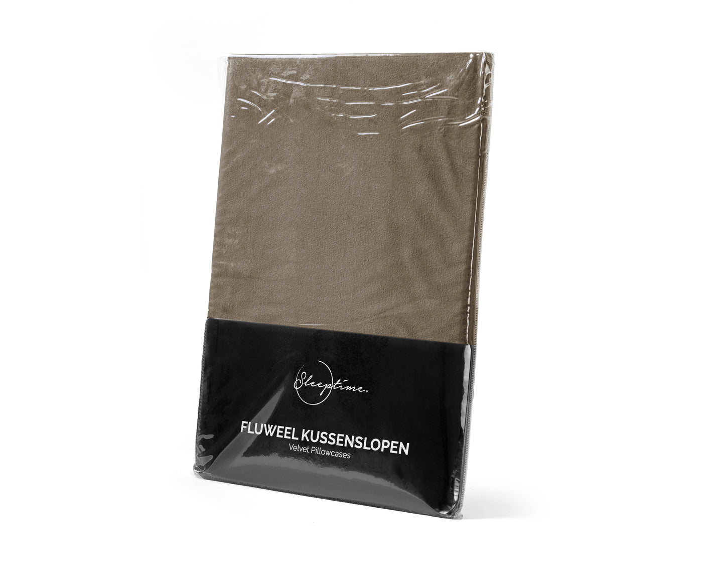 Sleeptime Velvet 2 in 1 kussenslopen Taupe