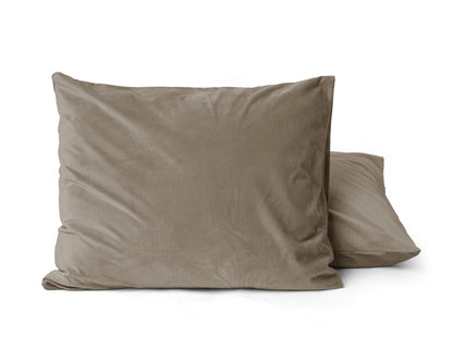 Sleeptime Velvet 2 in 1 kussenslopen Taupe