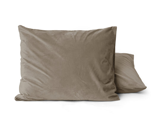 Sleeptime Velvet 2 in 1 kussenslopen Taupe
