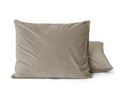 Sleeptime Velvet 2 in 1 kussenslopen Taupe