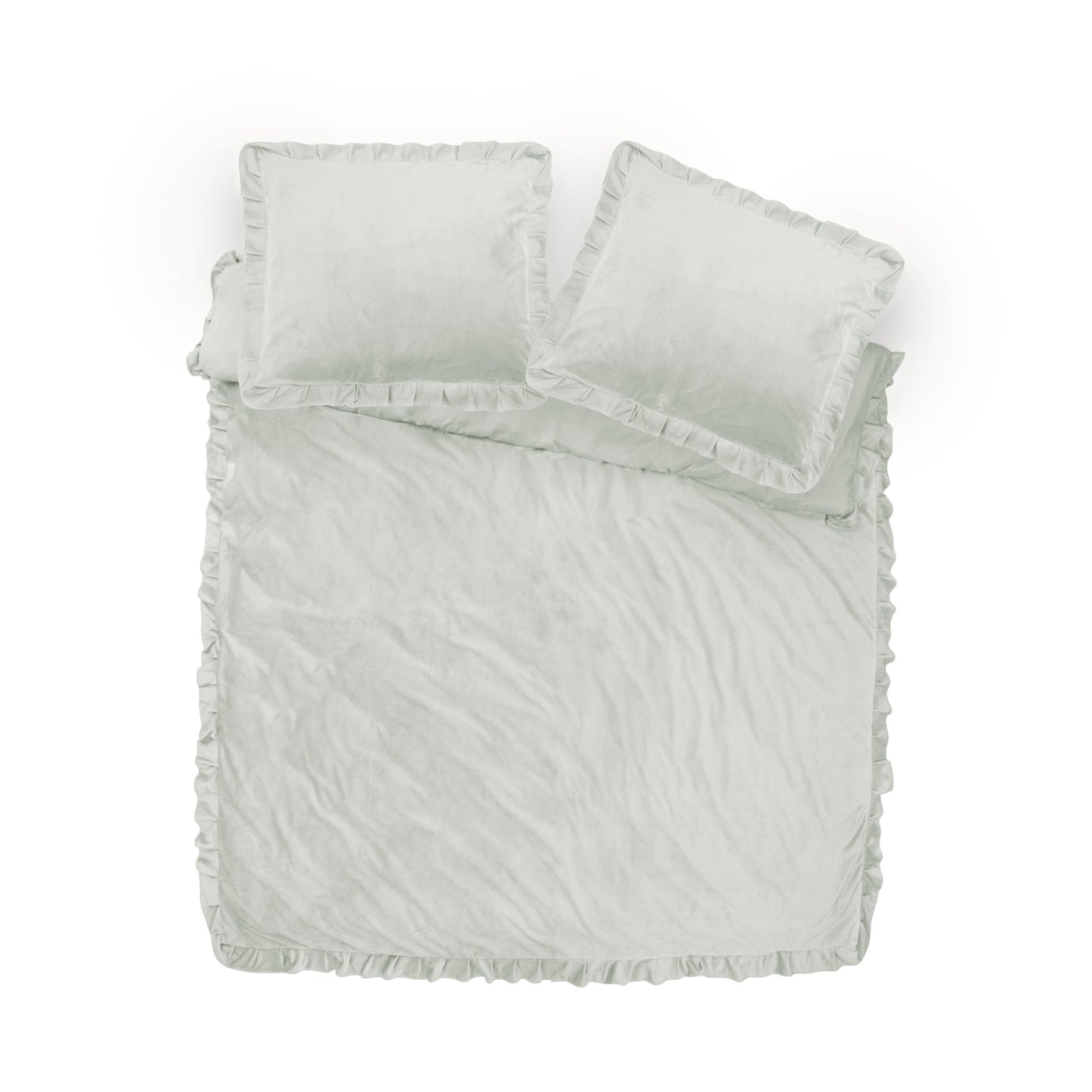 Sleeptime Velvet Ruffles Cappuccino