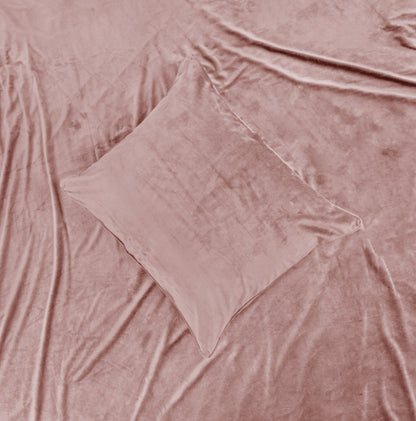 Sleeptime Velvet Piping Soft Pink