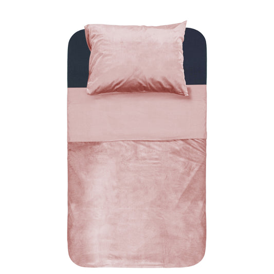 Sleeptime Velvet Piping Soft Pink