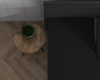 Dreamhouse Dubbel Jersey 220 gr. Splittopper Hoeslaken Zwart