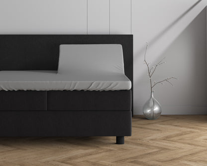 Dreamhouse Dubbel Jersey 220 gr. Splittopper hoeslaken Grijs