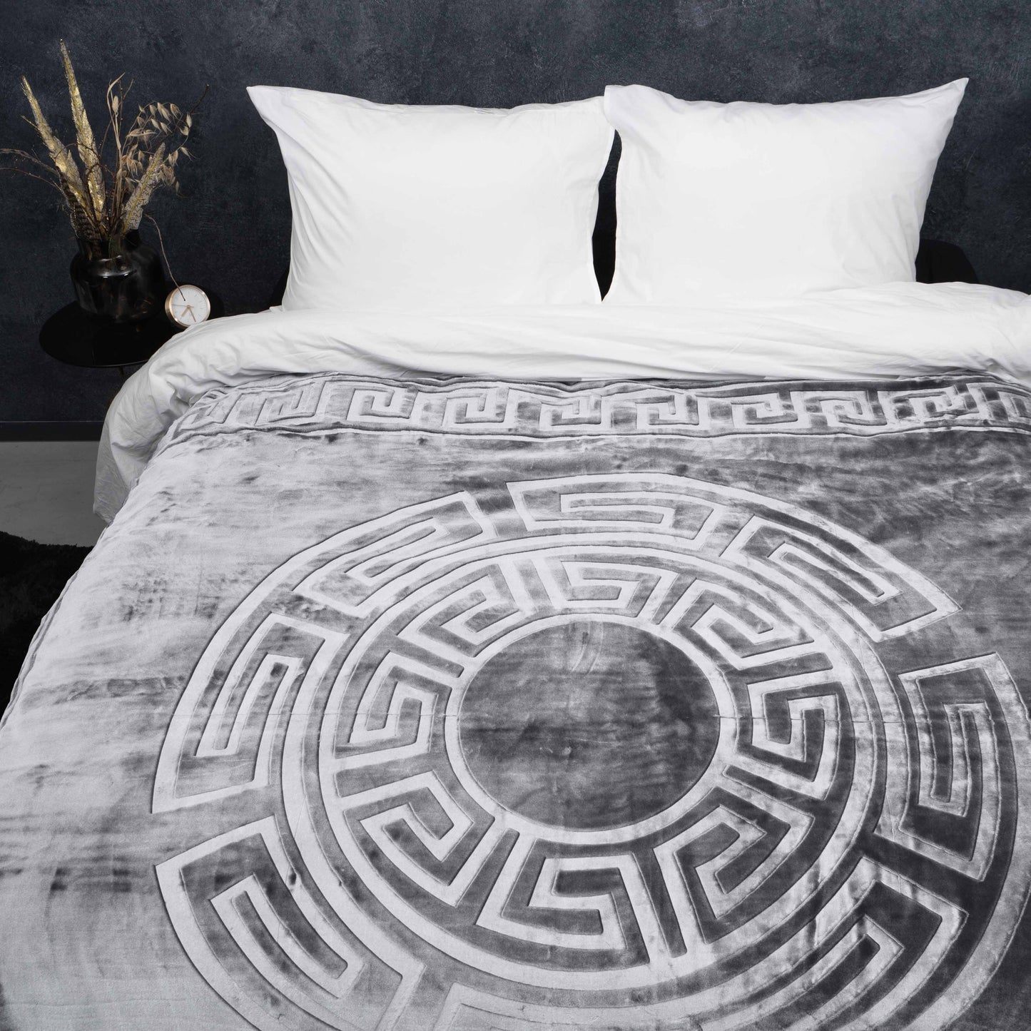 Sleeptime Embossed Zeta Deken Grijs