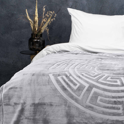 Sleeptime Embossed Zeta Deken Grijs