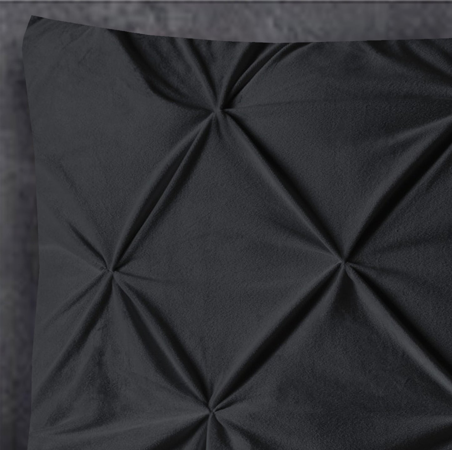 Sleeptime Velvet Pintuck 2pack kussenslopen Zwart