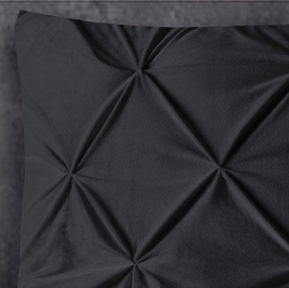 Sleeptime Velvet Pintuck 2pack kussenslopen Zwart