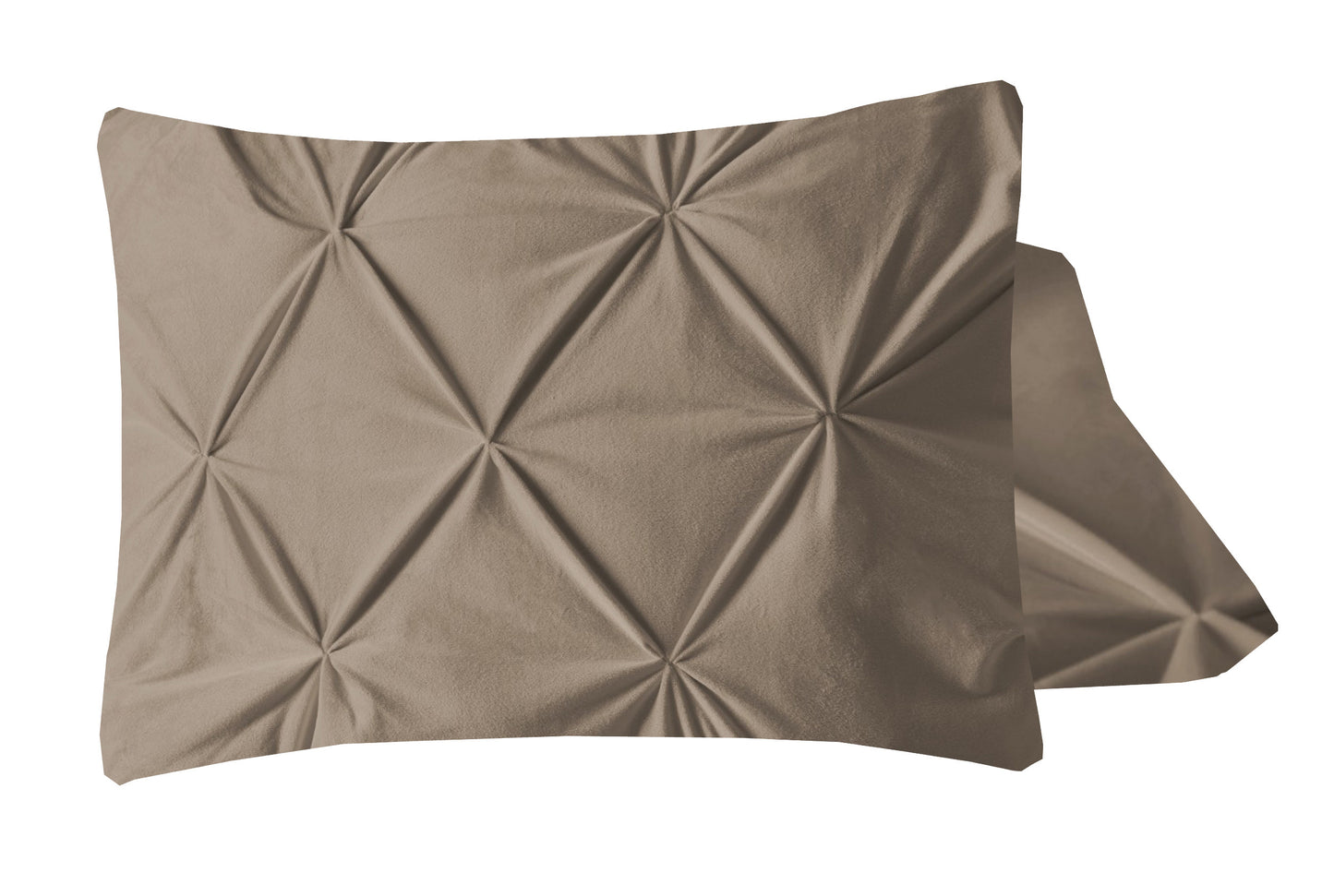 Sleeptime Velvet Pintuck 2pack kussenslopen Taupe