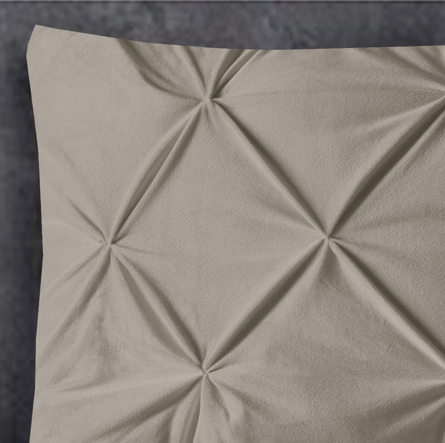 Sleeptime Velvet Pintuck 2pack kussenslopen Zand