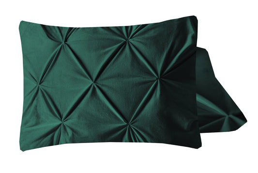 Sleeptime Velvet Pintuck 2pack kussenslopen Groen