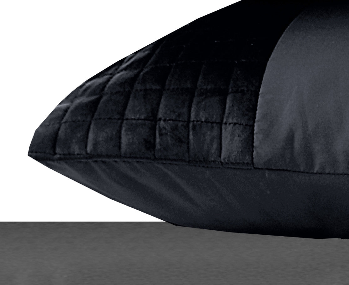 Sleeptime Velvet Band Zwart 2pack slopen Black