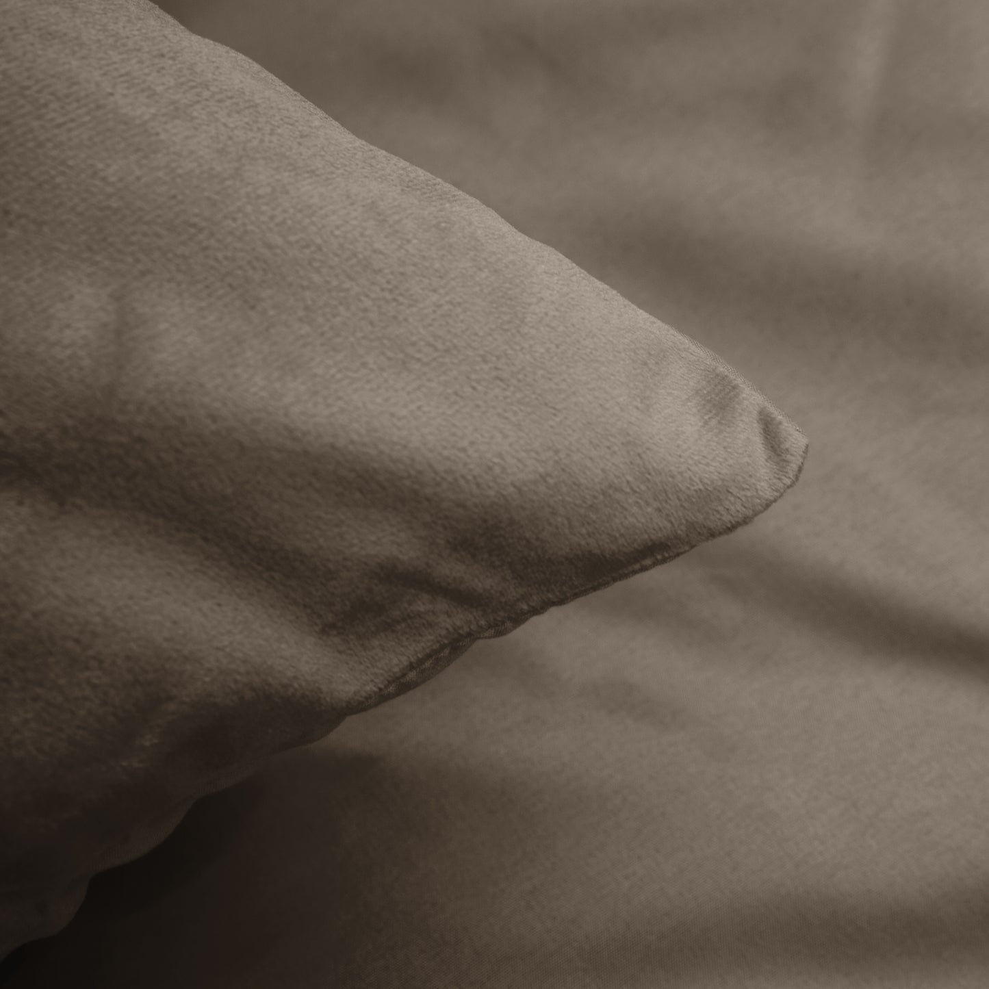 Sleeptime Velvet Uni Dekbedovertrek Taupe/