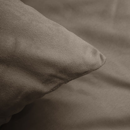 Sleeptime Velvet Uni Dekbedovertrek Taupe/