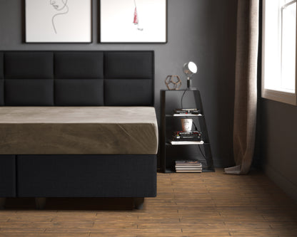 Sleeptime Velvet hoeslaken Taupe/Grijs