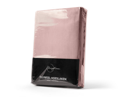 Sleeptime Velvet hoeslaken Oud Roze
