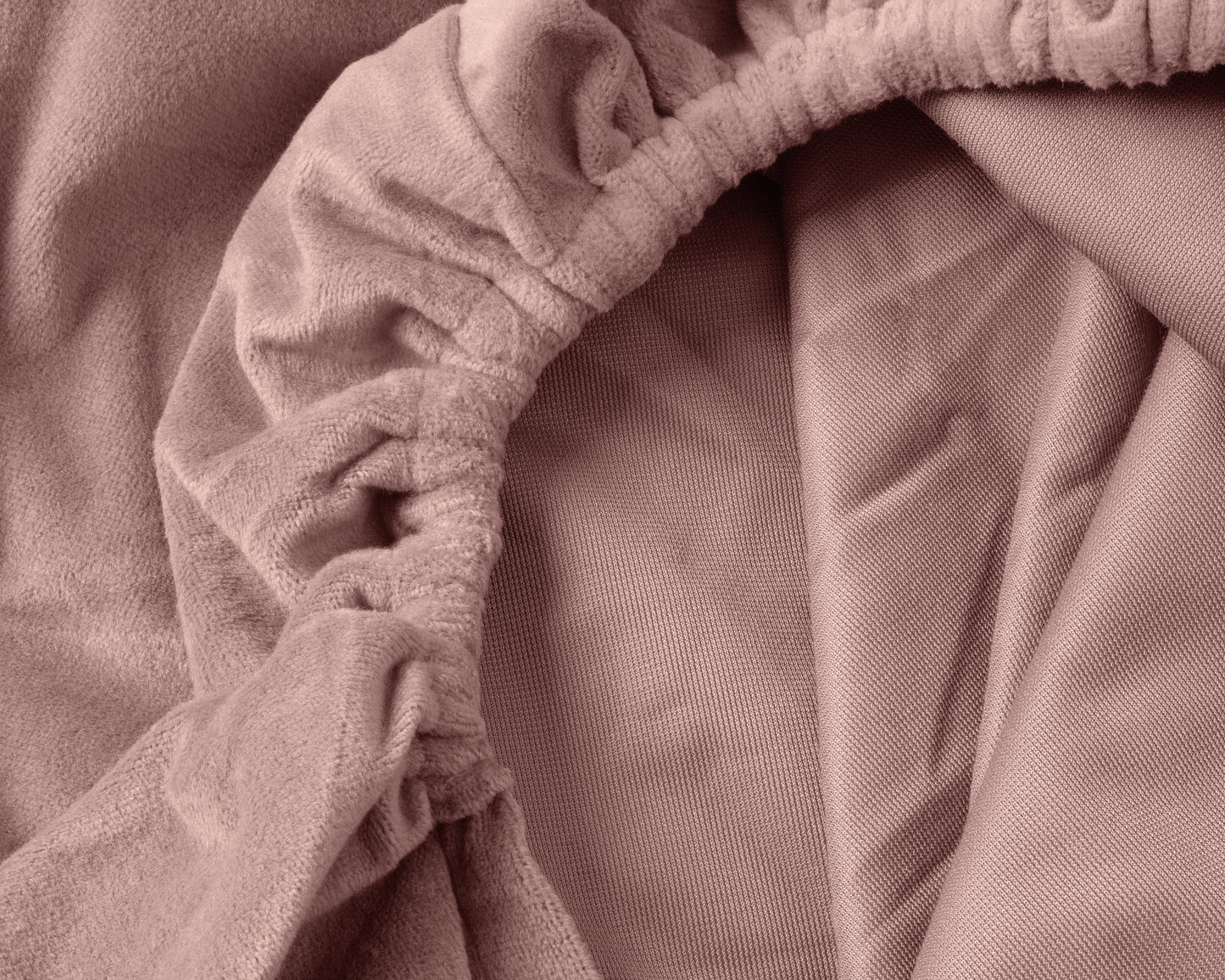 Sleeptime Velvet hoeslaken Oud Roze