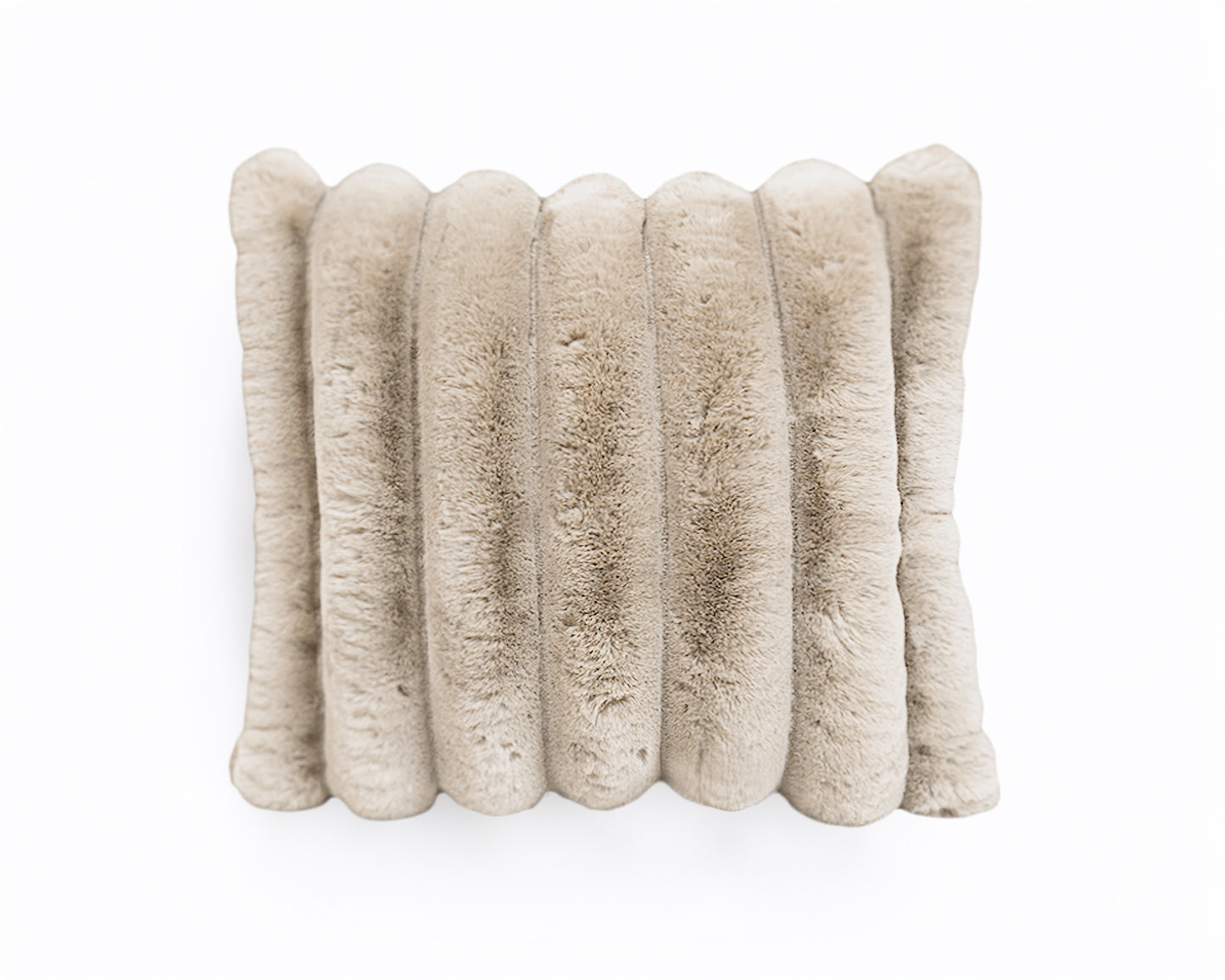 Primaviera Deluxe Rib Rabbit Fur Sierkussen Zand