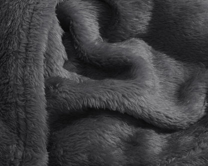 Primaviera Deluxe Teddy plaid Antraciet