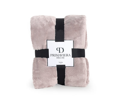 Primaviera Deluxe Teddy plaid Poeder Roze