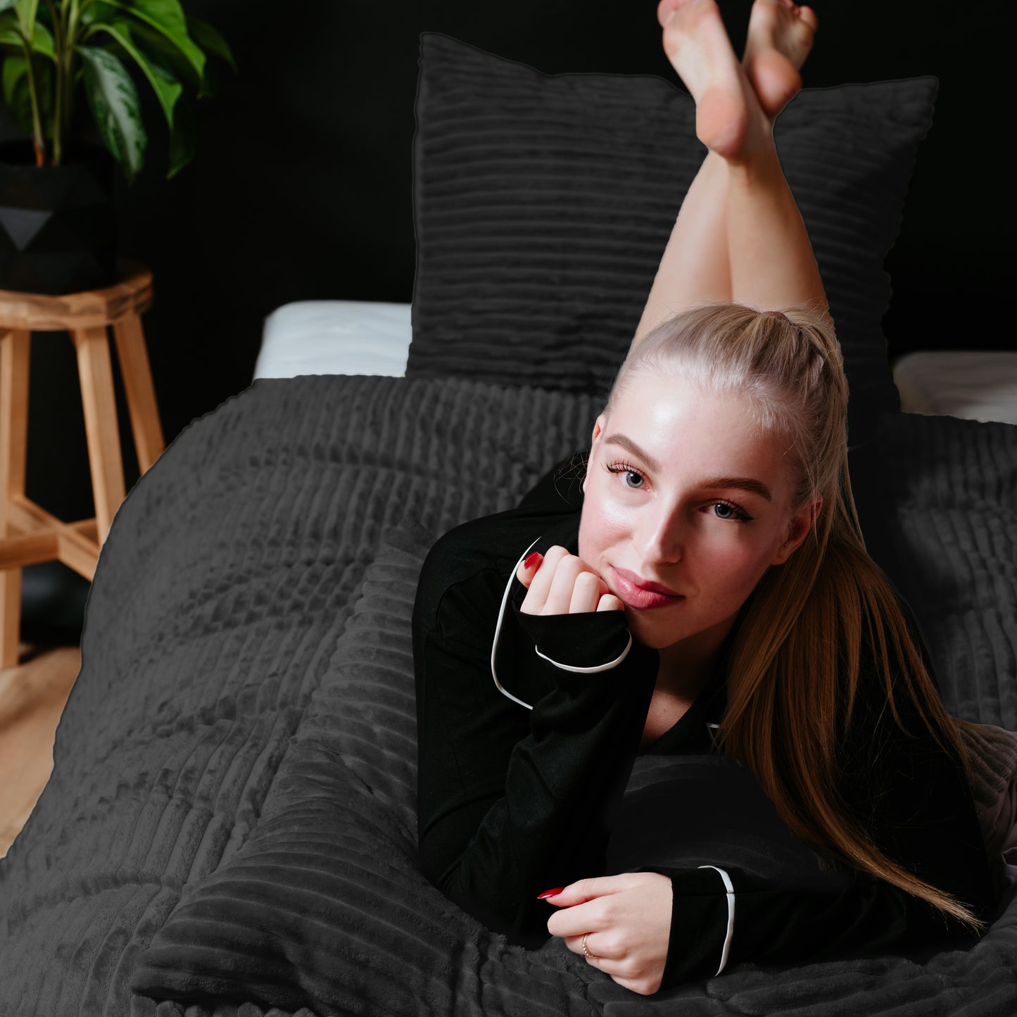 Sleeptime Rib Teddy Zwart