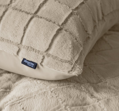 Sleeptime Faux Fur Check