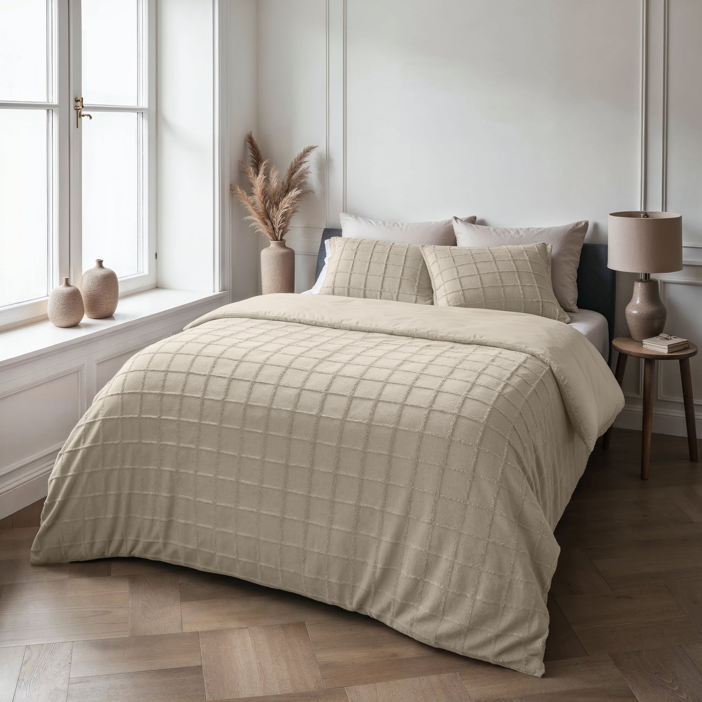 Sleeptime Faux Fur Check