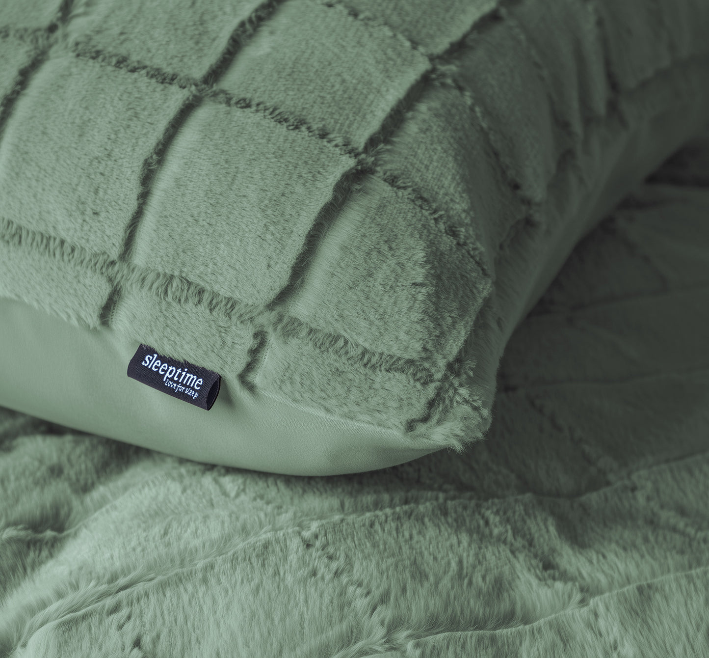 Sleeptime Faux Fur Check