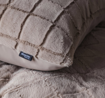 Sleeptime Faux Fur Check