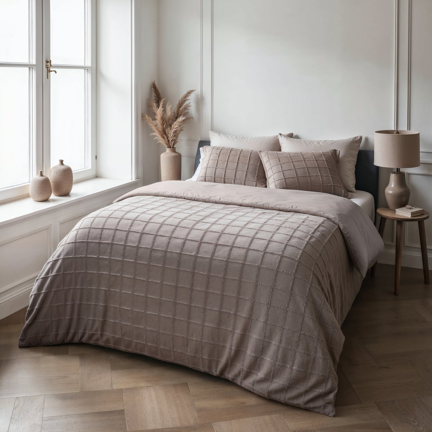 Sleeptime Faux Fur Check