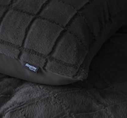 Sleeptime Faux Fur Check