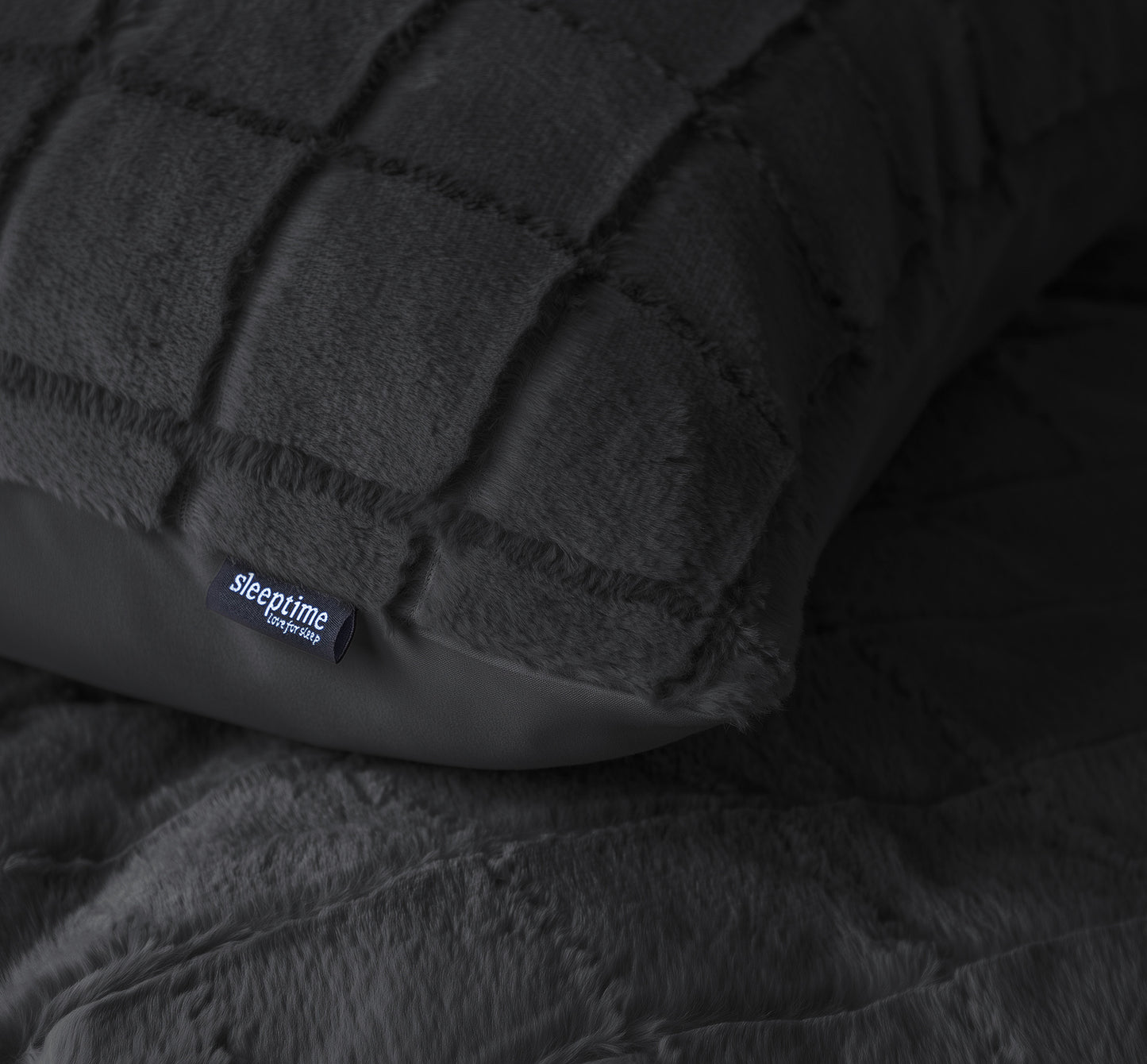 Sleeptime Faux Fur Check