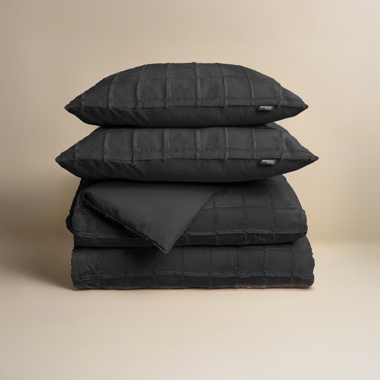 Sleeptime Faux Fur Check